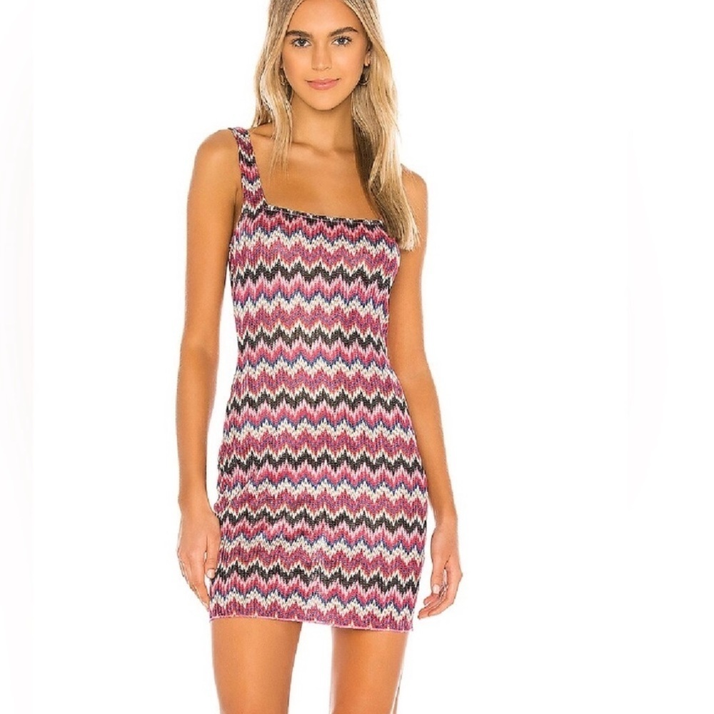 Lovers + Friends Mendocino Patterned Mini Dress - image 1